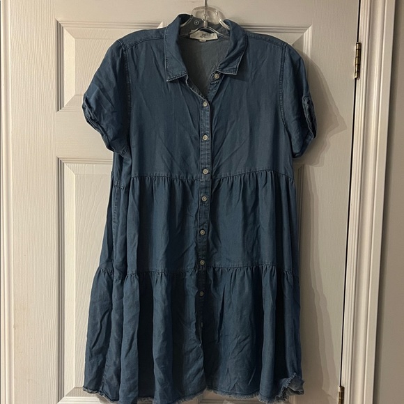 Thread & Supply Dresses & Skirts - 🎉 2/$20🎉 Thread & Supply Dark Gray Denim Top